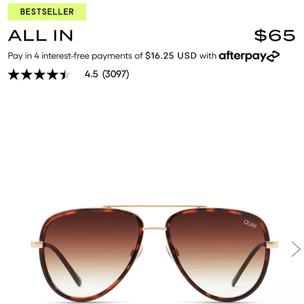 Quay All in tortoise shell
